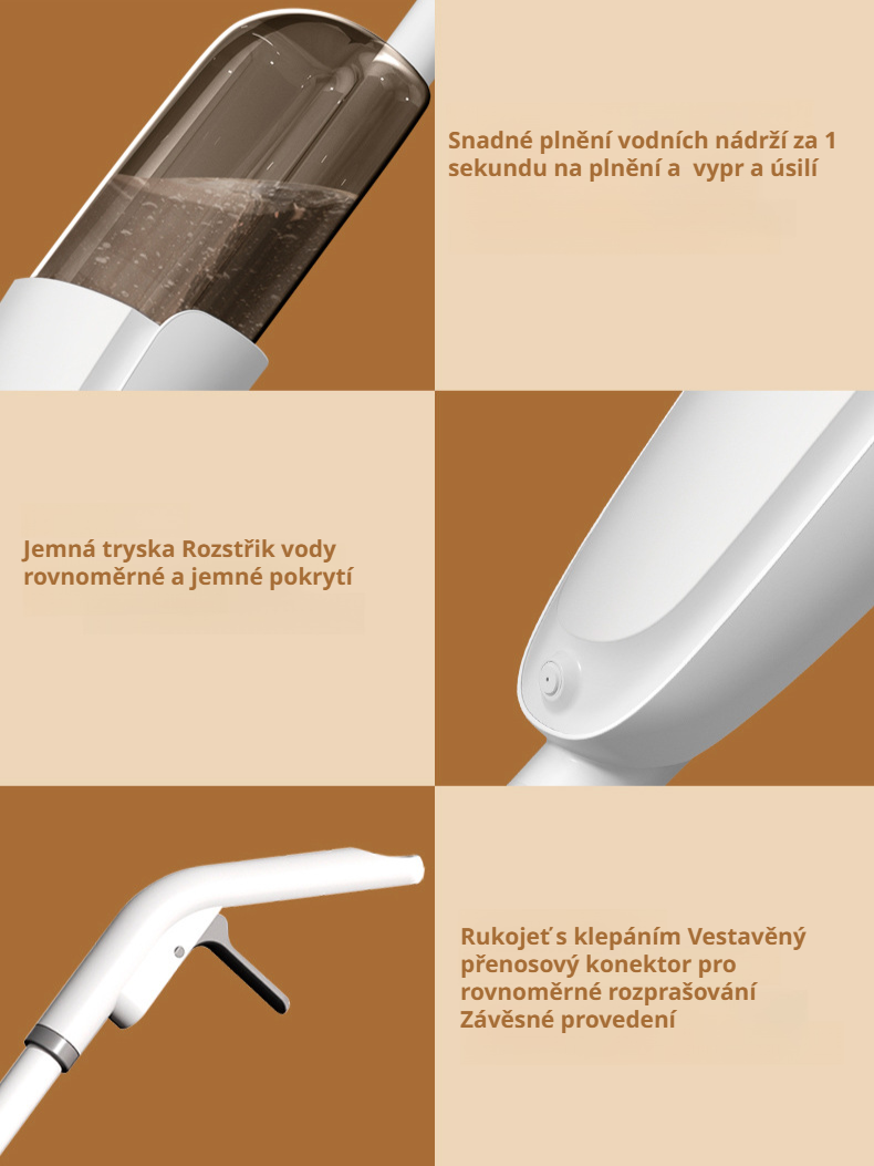 Domácí rozprašovací mop na suché i mokré čištění