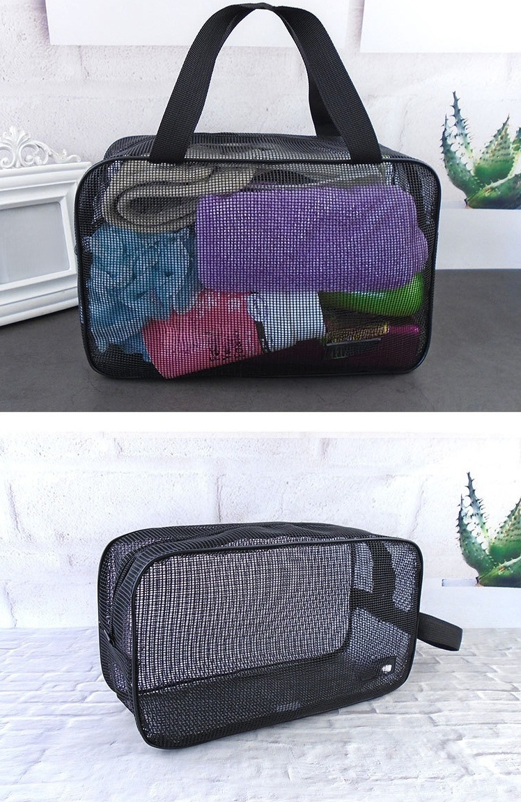 防水・速乾性のあるメッシュバスバッグ