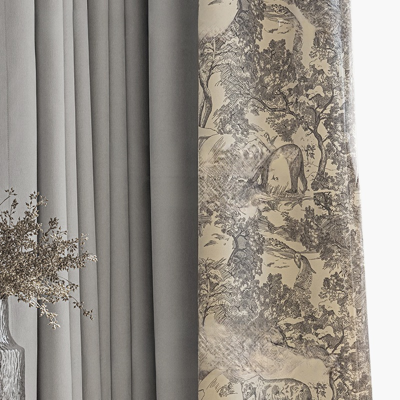 블랙아웃 침실 커튼