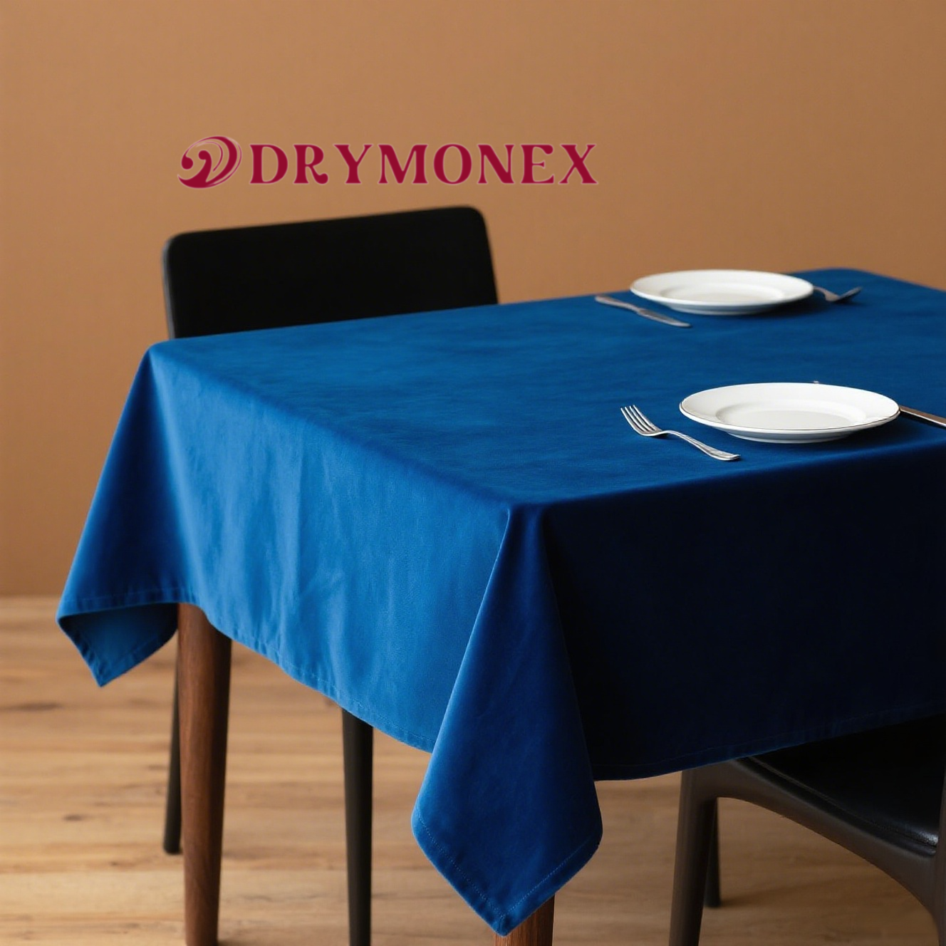 フランスの軽い高級ロイヤルブルーのテーブルクロス
