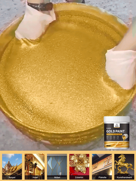 【เนื้อทองคำบริสุทธิ์】สีทองคำสูตรน้ำแวววาว