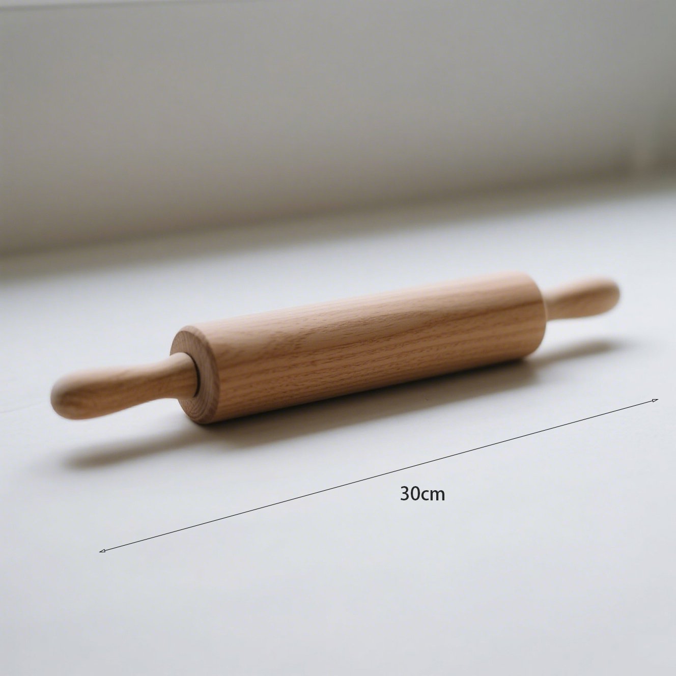 튼튼한 국수 방망이 손잡이 클로즈업