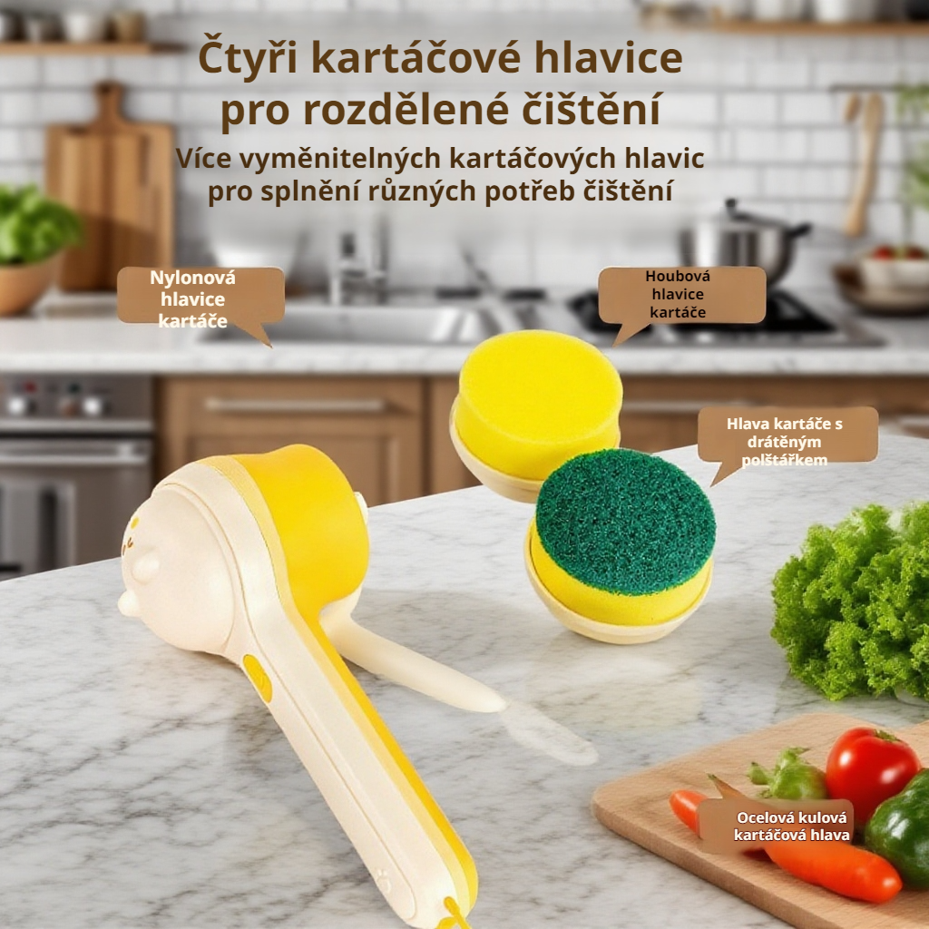  Multifunkční bezdrátový elektrický čisticí kartáč