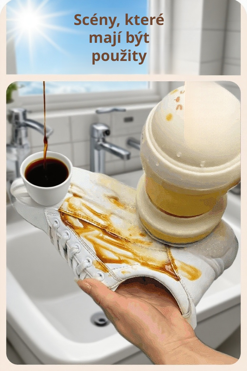 Detail elektrického čistícího kartáče s výměnnými hlavicemi