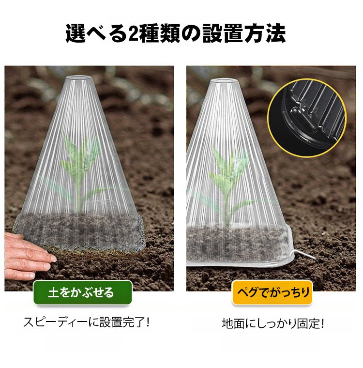 温室効果を高める透明植物カバー