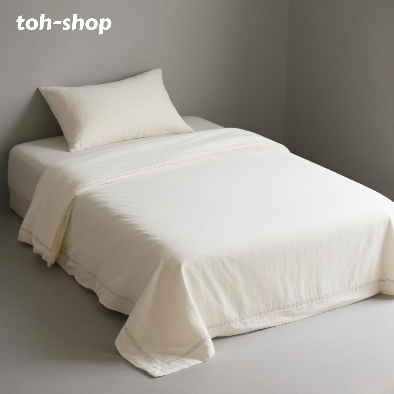 Pamutfonallal festett mosott pamut lepedők