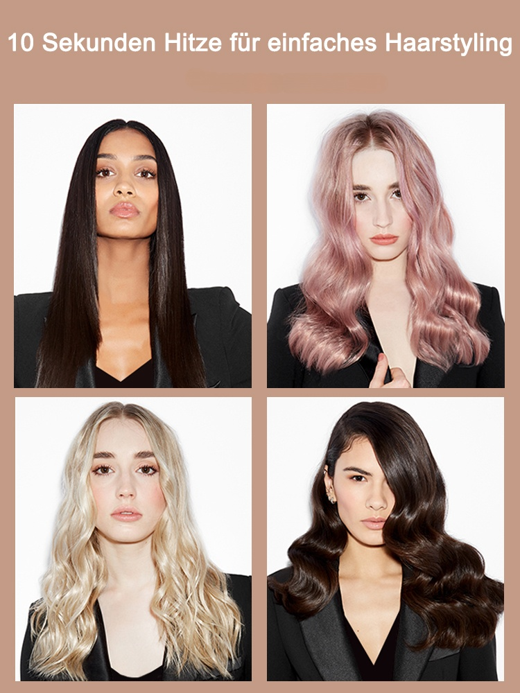 [Schnelle Haarglättung]Negativ-Ionen-Glättgerät