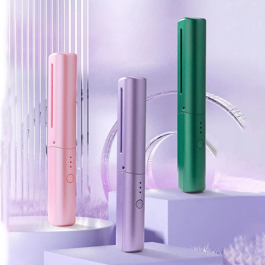 [時短でストレートヘア]  マイナスイオン搭載ヒートブラシ