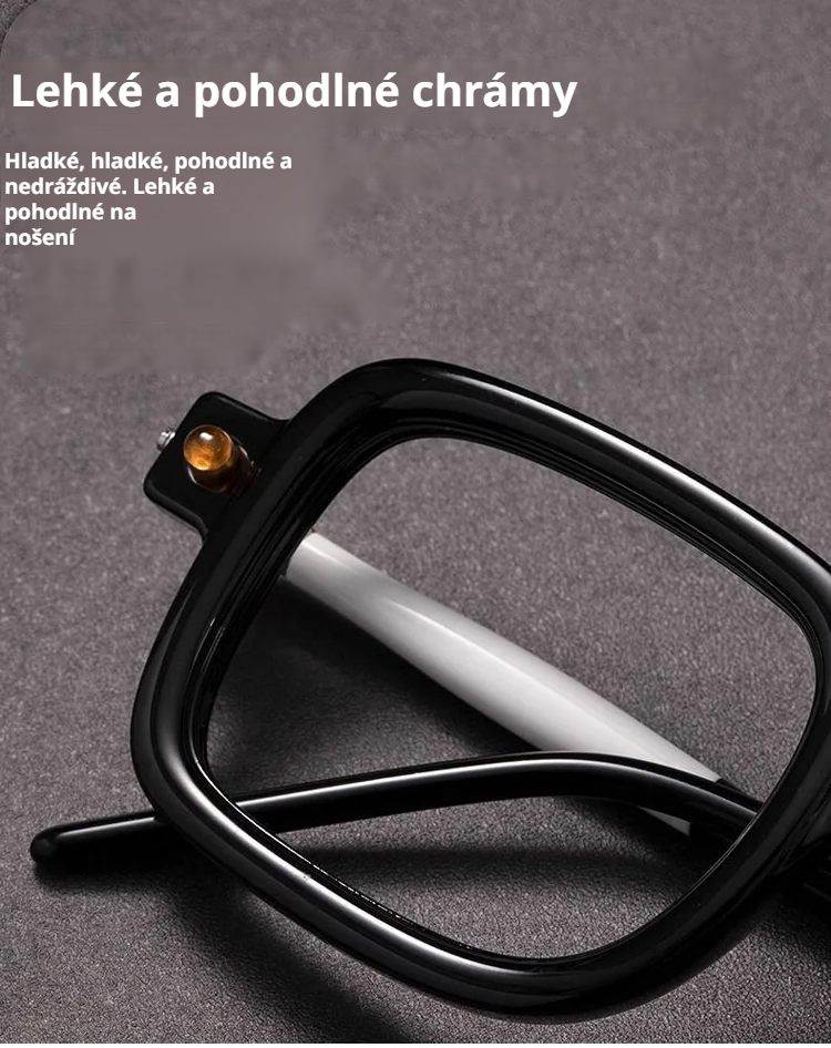 Kvalitní brýle na čtení v černém rámečku