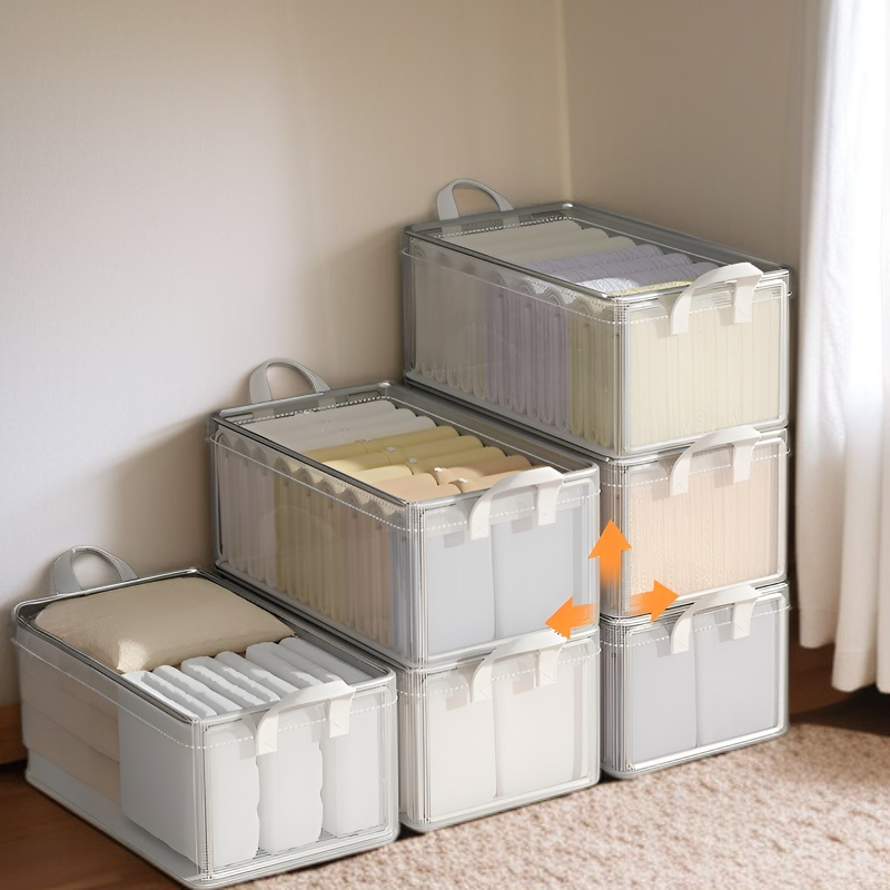 8個パック 衣類収納ボックス 家庭用衣類・パンツ収納ボックス ワードローブ 階層型収納 アーティファクト収納フレーム バスケット