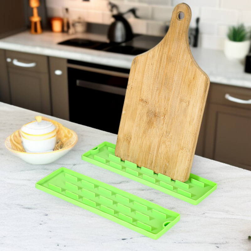 多功能硅胶窄缝锅盖收纳垫