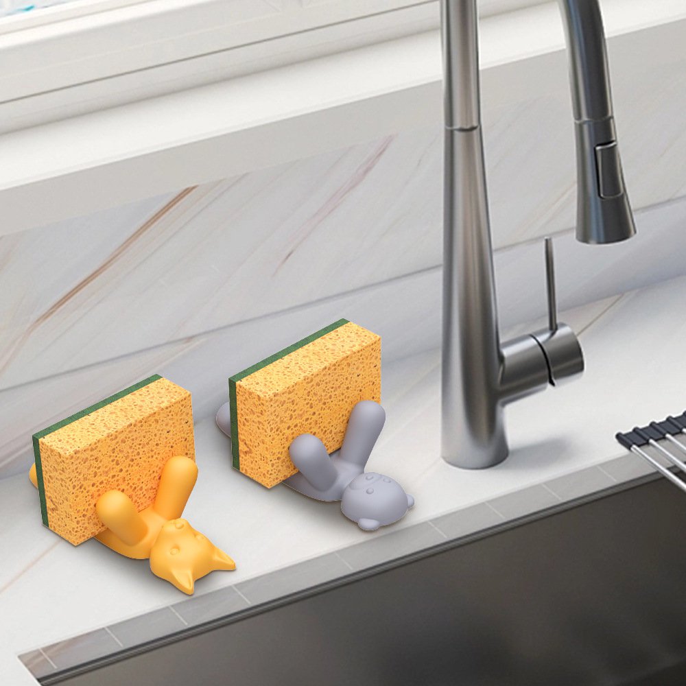 Stojan na houbičky s medvědem a kočkou