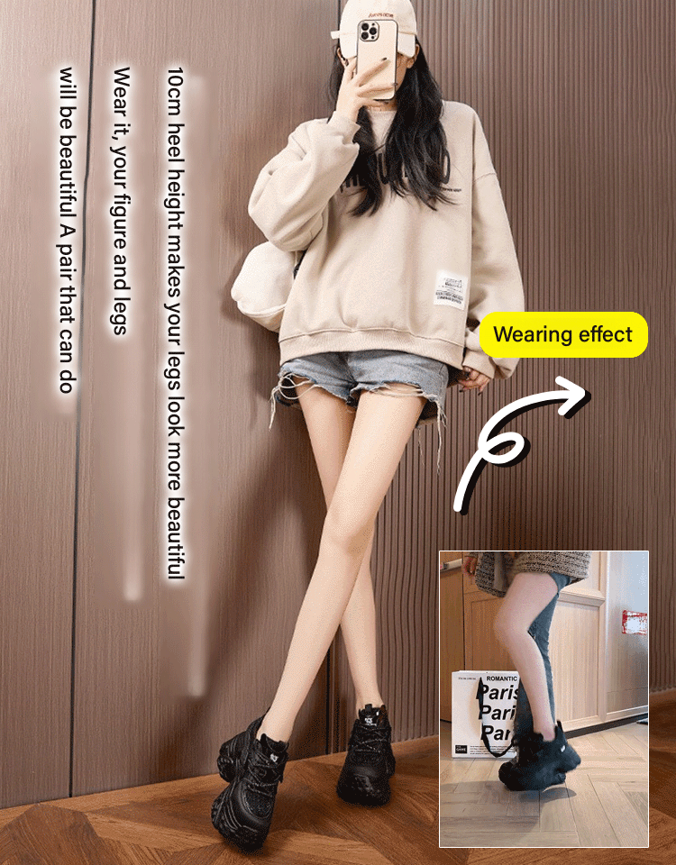 Add 10cm to your height with these rhinestone-embellished chunky dad shoes