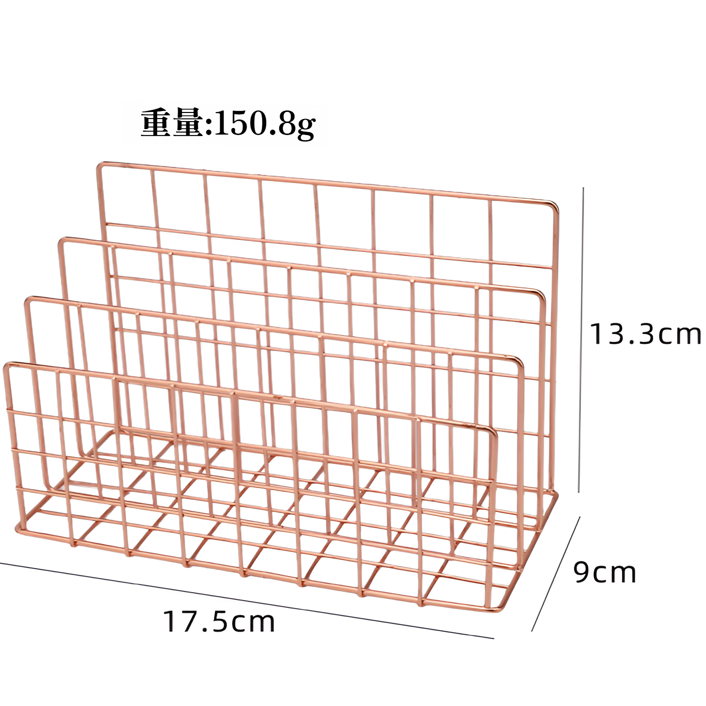 北欧風クリエイティブアイアンメタル3グリッド本棚デスクトップ装飾ファイルブック収納ラックファイルラック