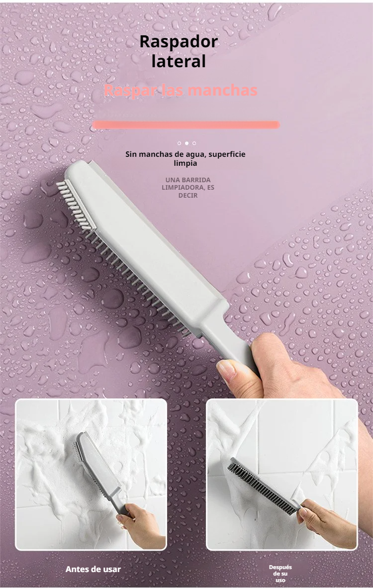 Cepillo multifuncional de silicona con mango ergonómico