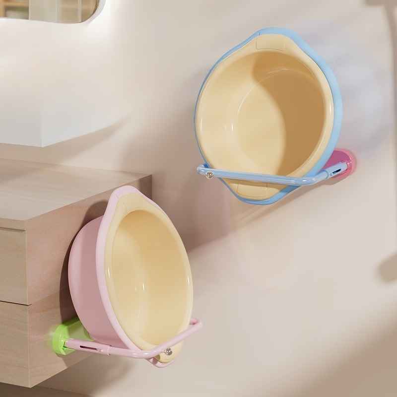 折疊式吸盤鍋蓋臉盆架