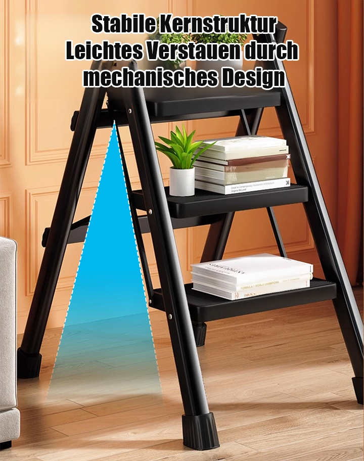 Multifunktionale Haushaltsleiter für Aufbewahrung