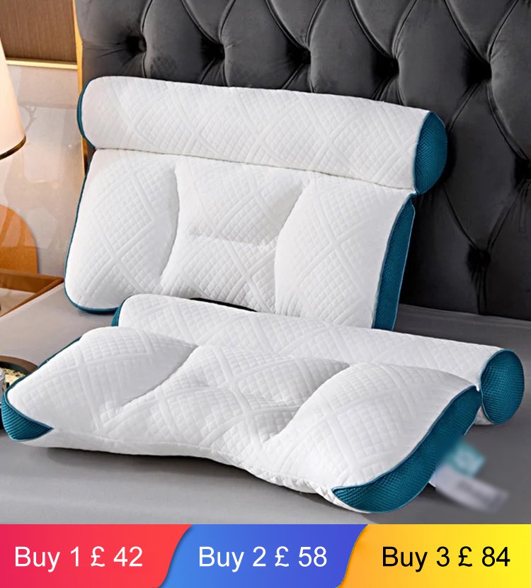 Sleep Enhancing Cervical Support Comfort Goose Down Pillow