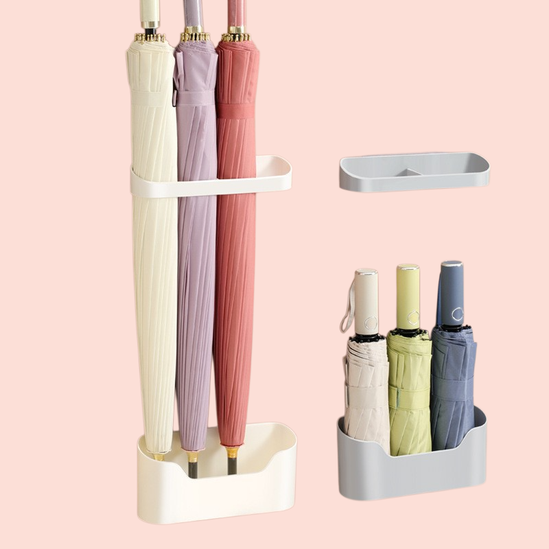 免打孔多功能壁挂式雨伞收纳架