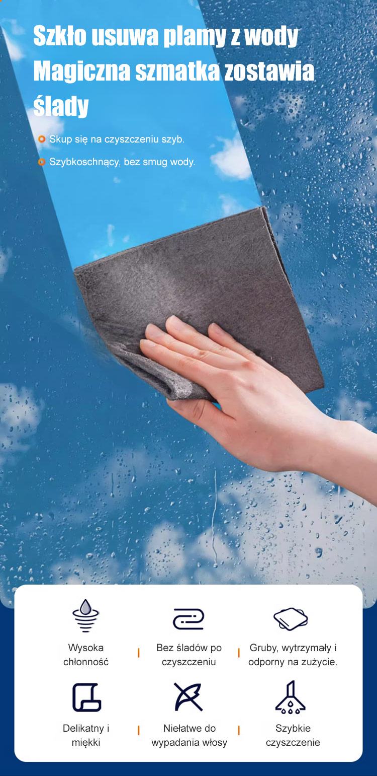 Ściągaczka do szyb nie pozostawiająca smug w użyciu