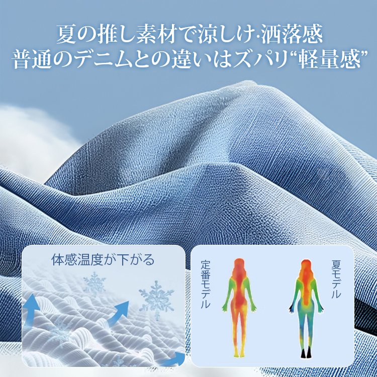 ハイウエスト八分丈ワイドジーンズ