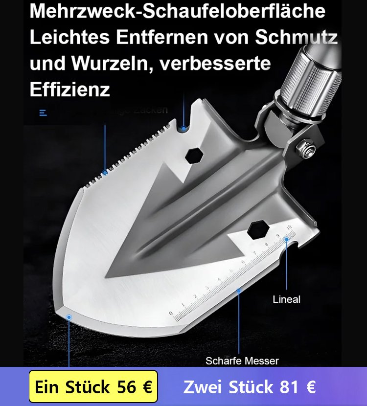 Multifunktionale Klappschaufel Outdoor Survival Gear