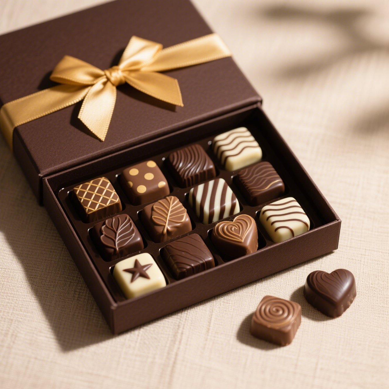 Luxuriöse Schokoladengeschenkbox als Präsent