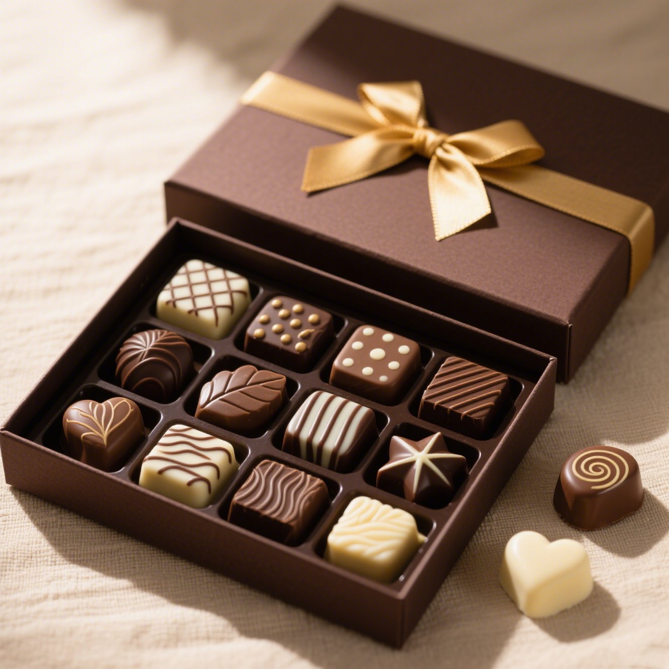 2er-Set Schokoladengeschenkbox mit 500g Pralinen