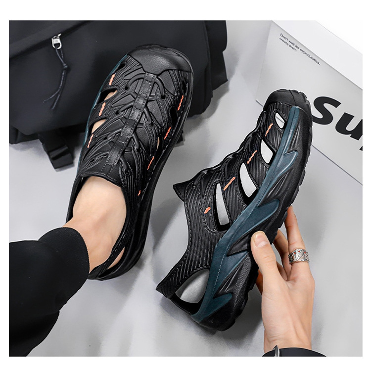 シットアンドクリークシューズの通気性ホール部分