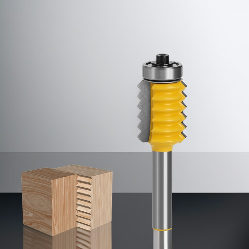 8mm shank Multi-tooth mortise and tenon cutter Woodworking cutter Line cutter Grooving cutter Wavy s