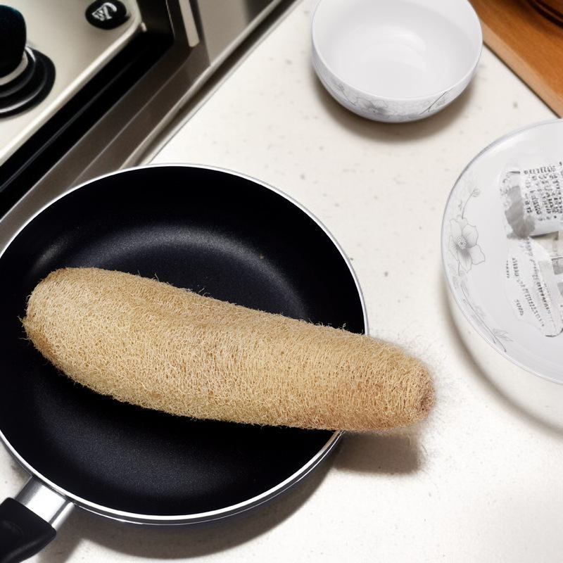 루파 냄비와 설거지 스크러버