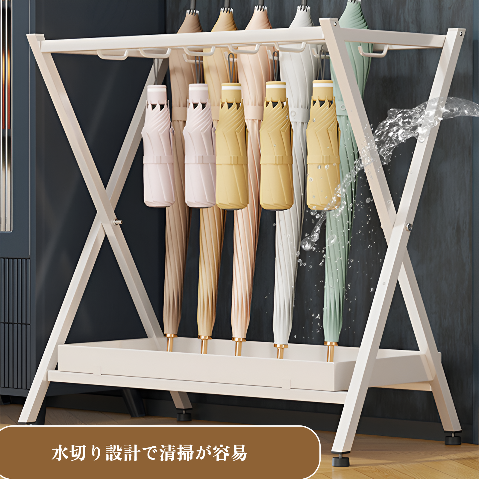 傘収納ラック ドア用傘ラック 傘バケツ 傘置きラック 傘ラック 玄関ドア用傘収納用品