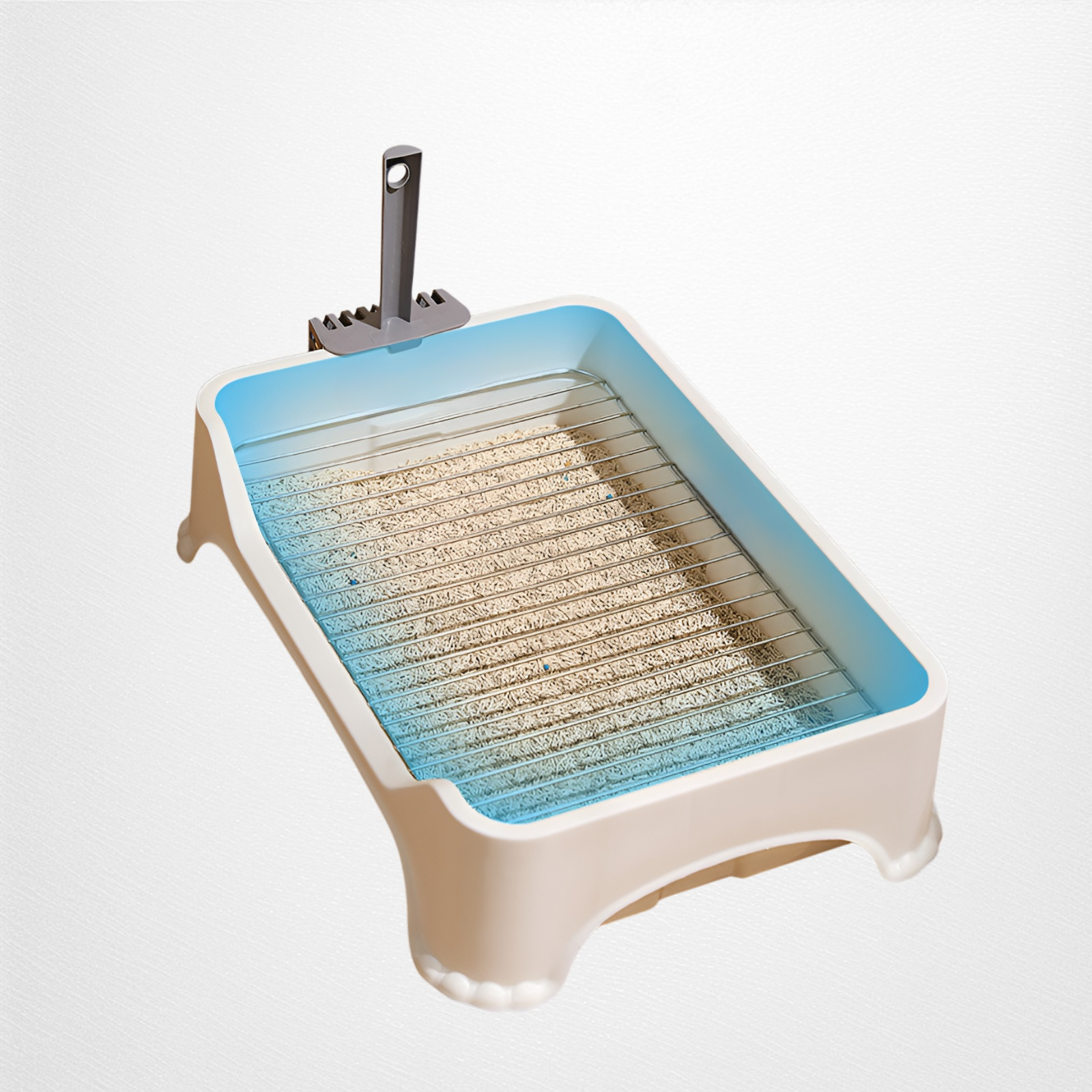 울타리가 있는 반려동물 화장실