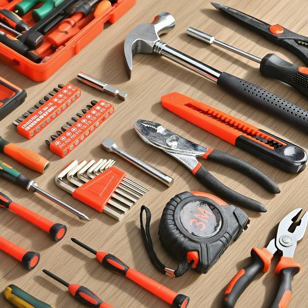 Různé typy šroubováků ze sady ručního nářadí