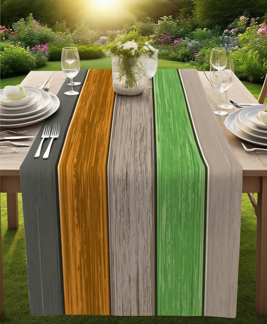 食卓デコレーションに最適な亜麻フラッグ