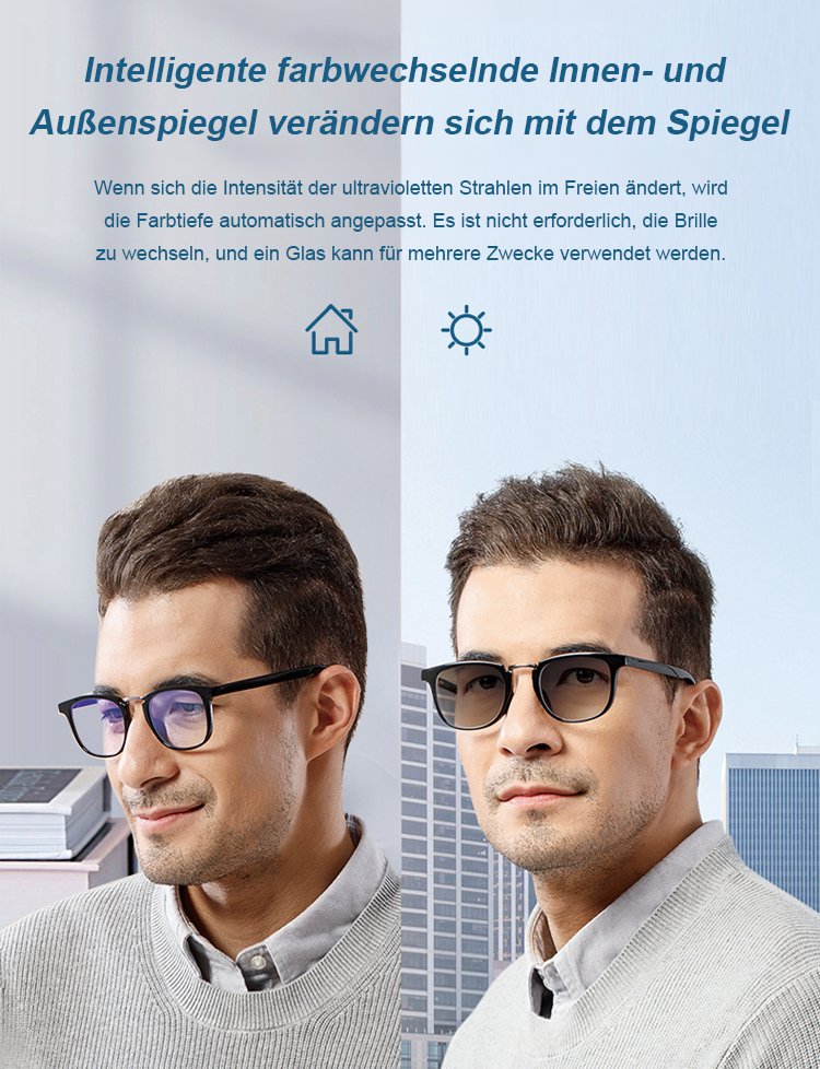 Photochromatische multifokale Sportlesebrille mit 6 Schutzfunktionen