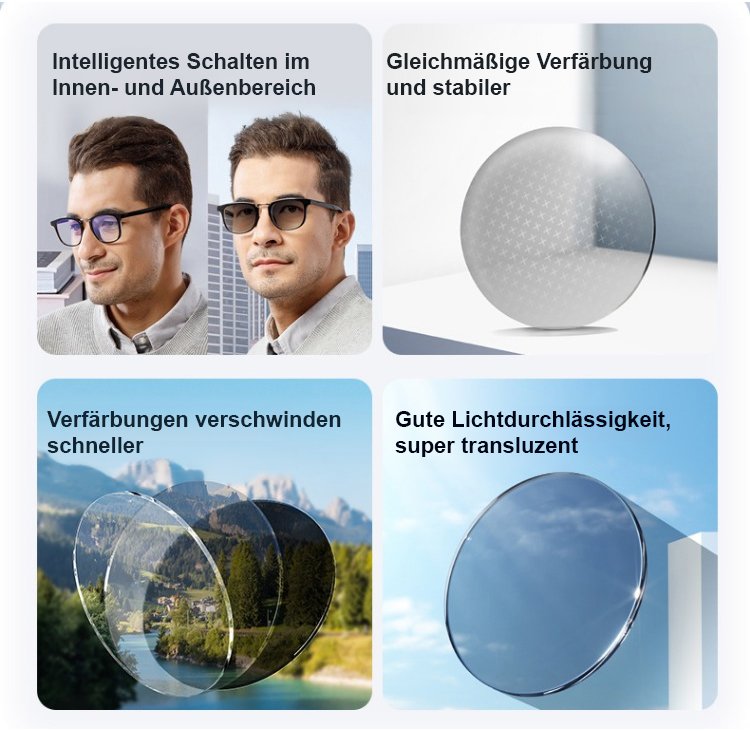 Bequeme multifokale Lesebrille für Herren und Damen