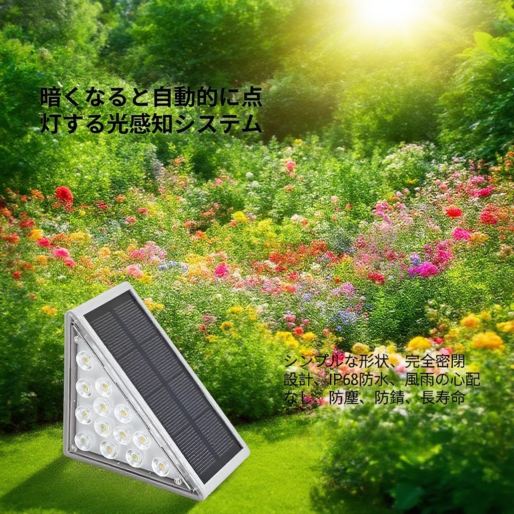 防水防盗設計の階段ライト詳細