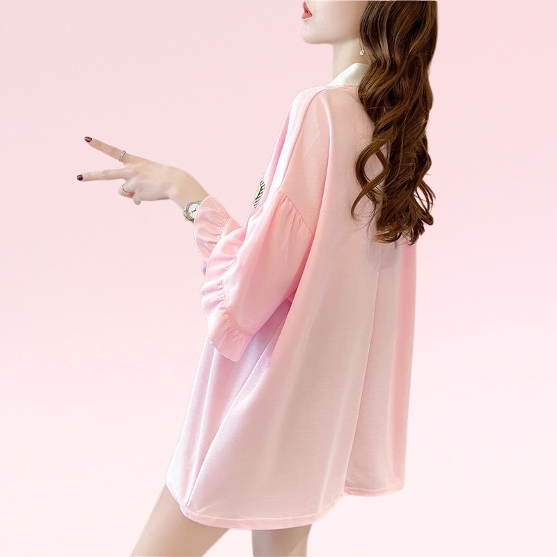 レディース夏ファッションニッチカラー半袖Tシャツ