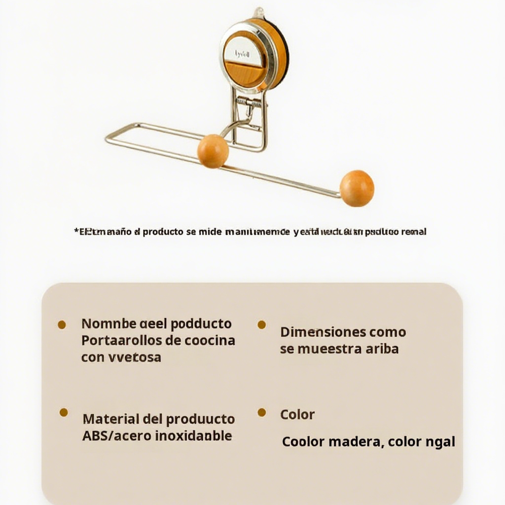 Soporte de almacenamiento de pared con ventosa para trapos y papel, diseño desmontable