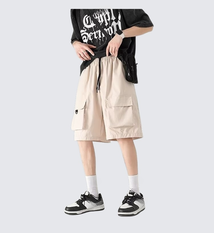 شورت شحن رجالي صيفي رفيع فضفاض غير رسمي