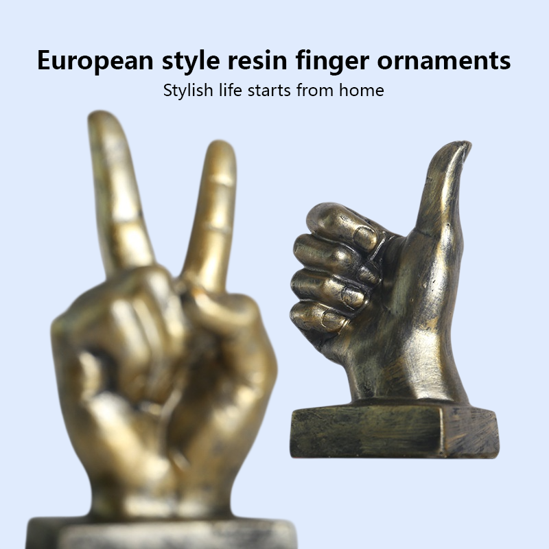 European style resin finger ornaments