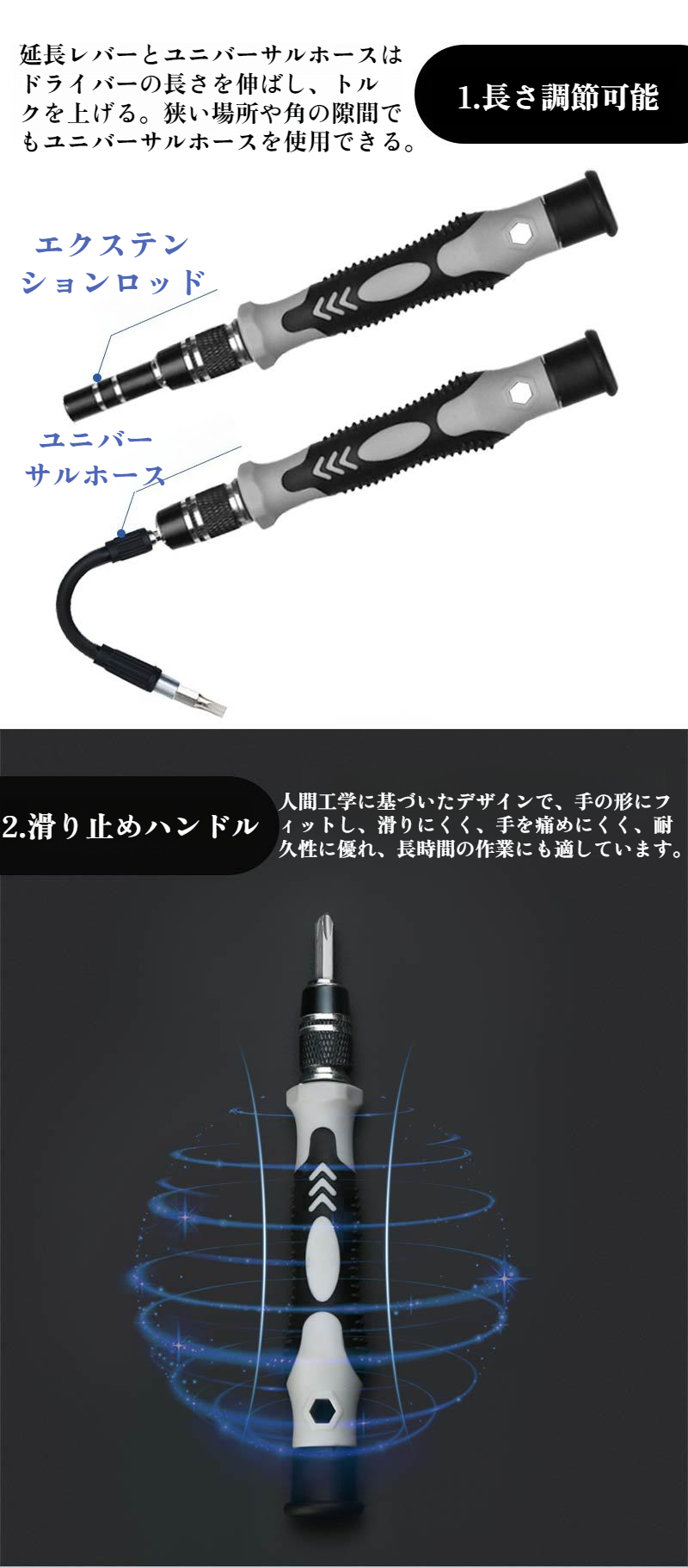 強力磁気吸着を備えた1151用具セットの詳細