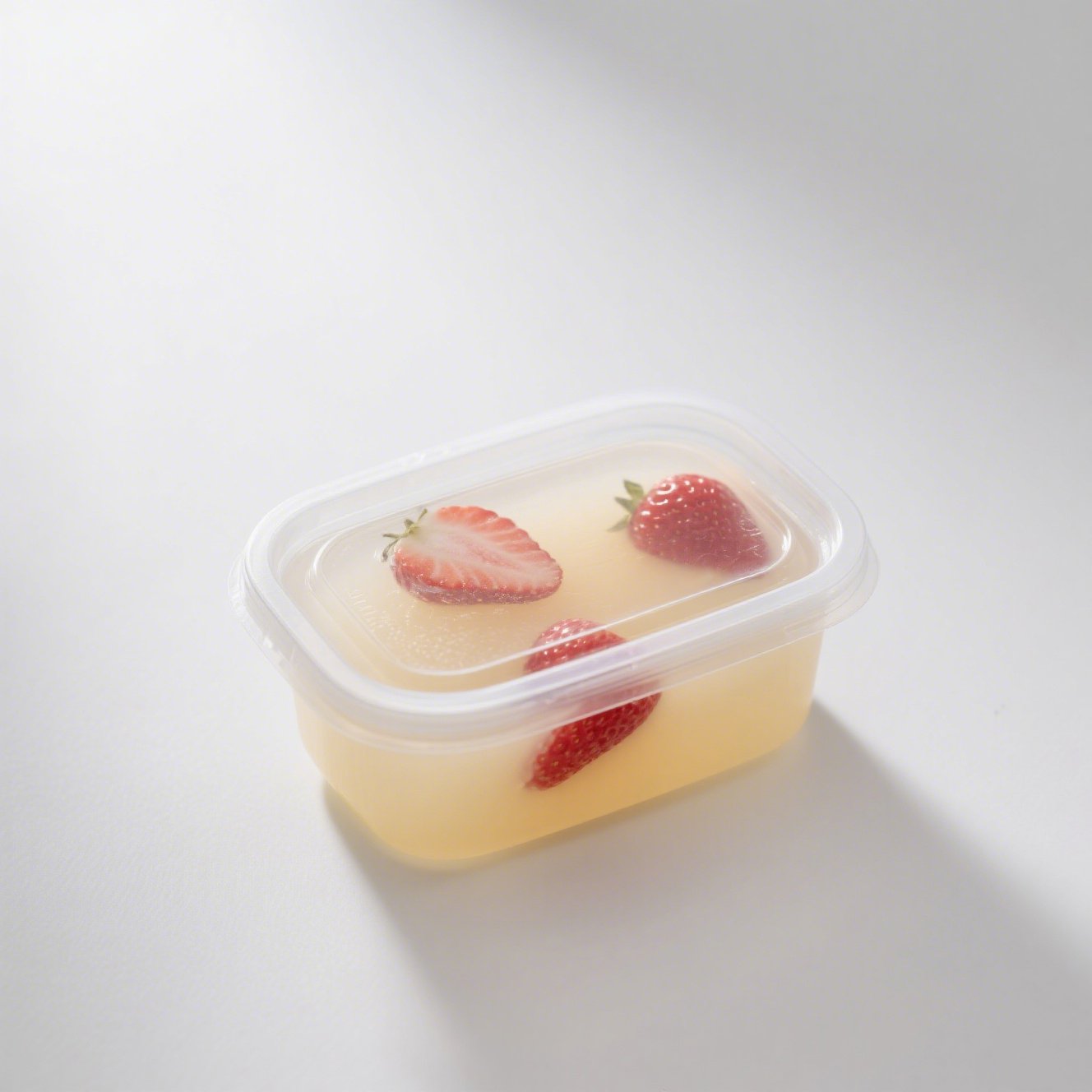 딸기 젤리 근접 촬영 사진