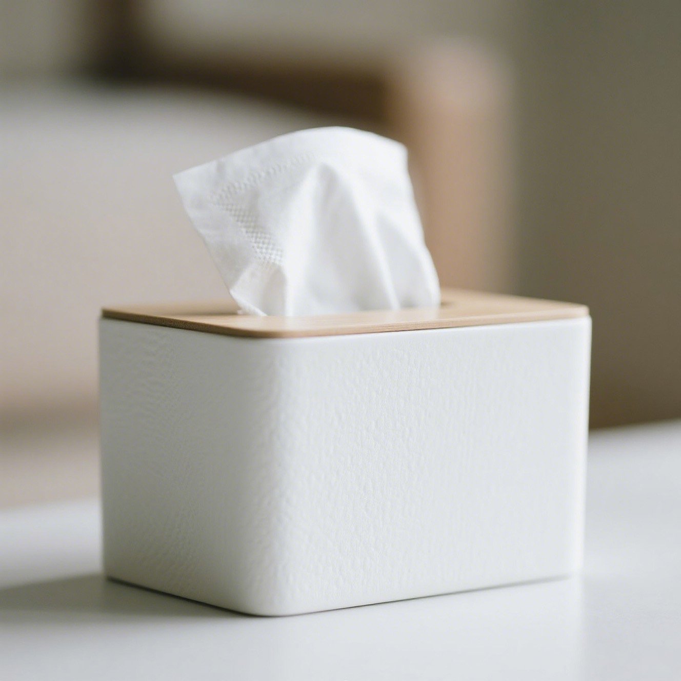 實用北歐風抽紙盒臥室擺放效果