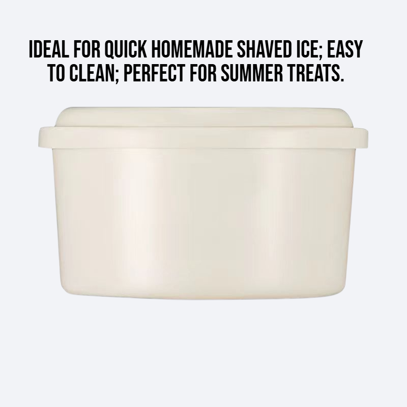 Mini visible hand Shaved ice in kitchen