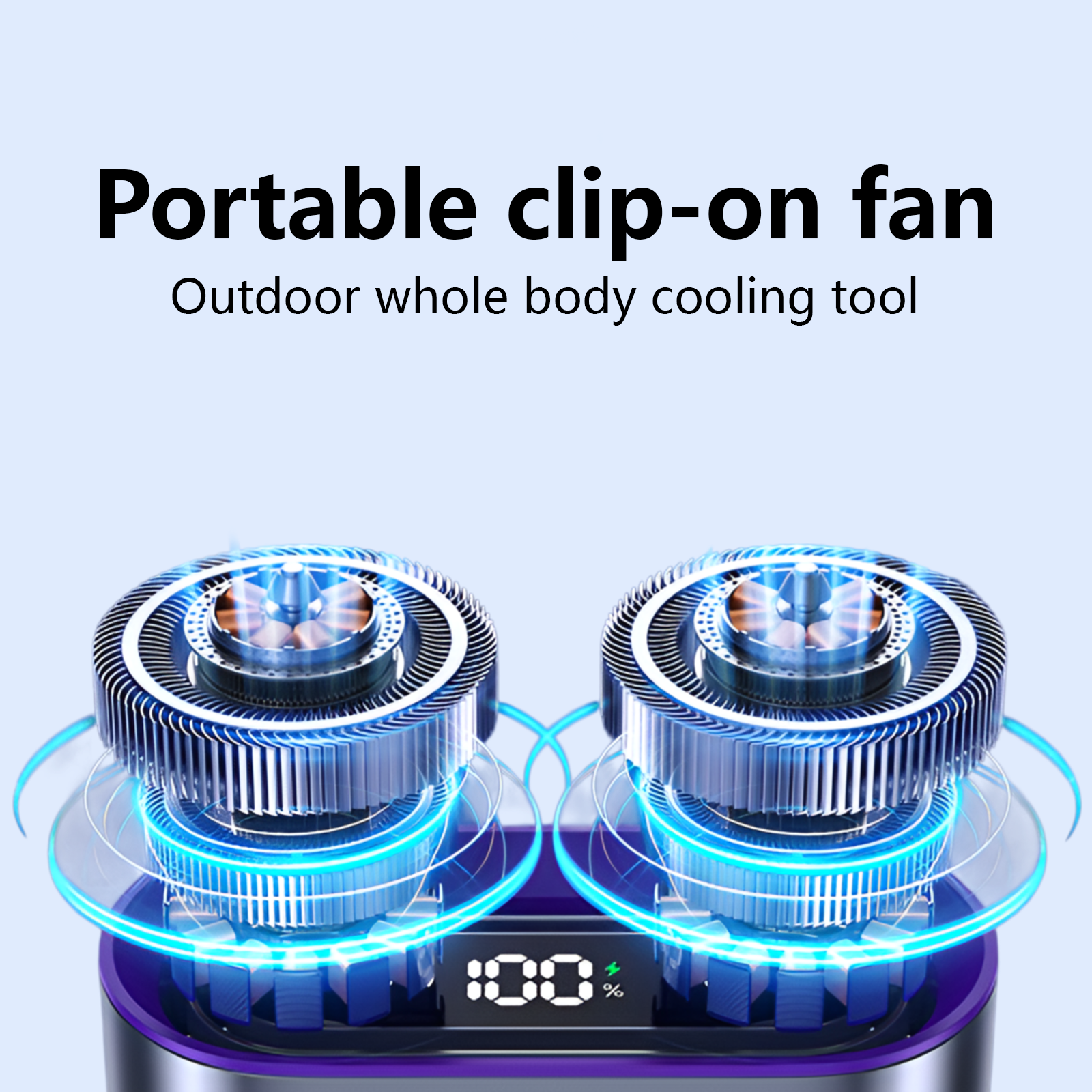 Portable clip-on fan
