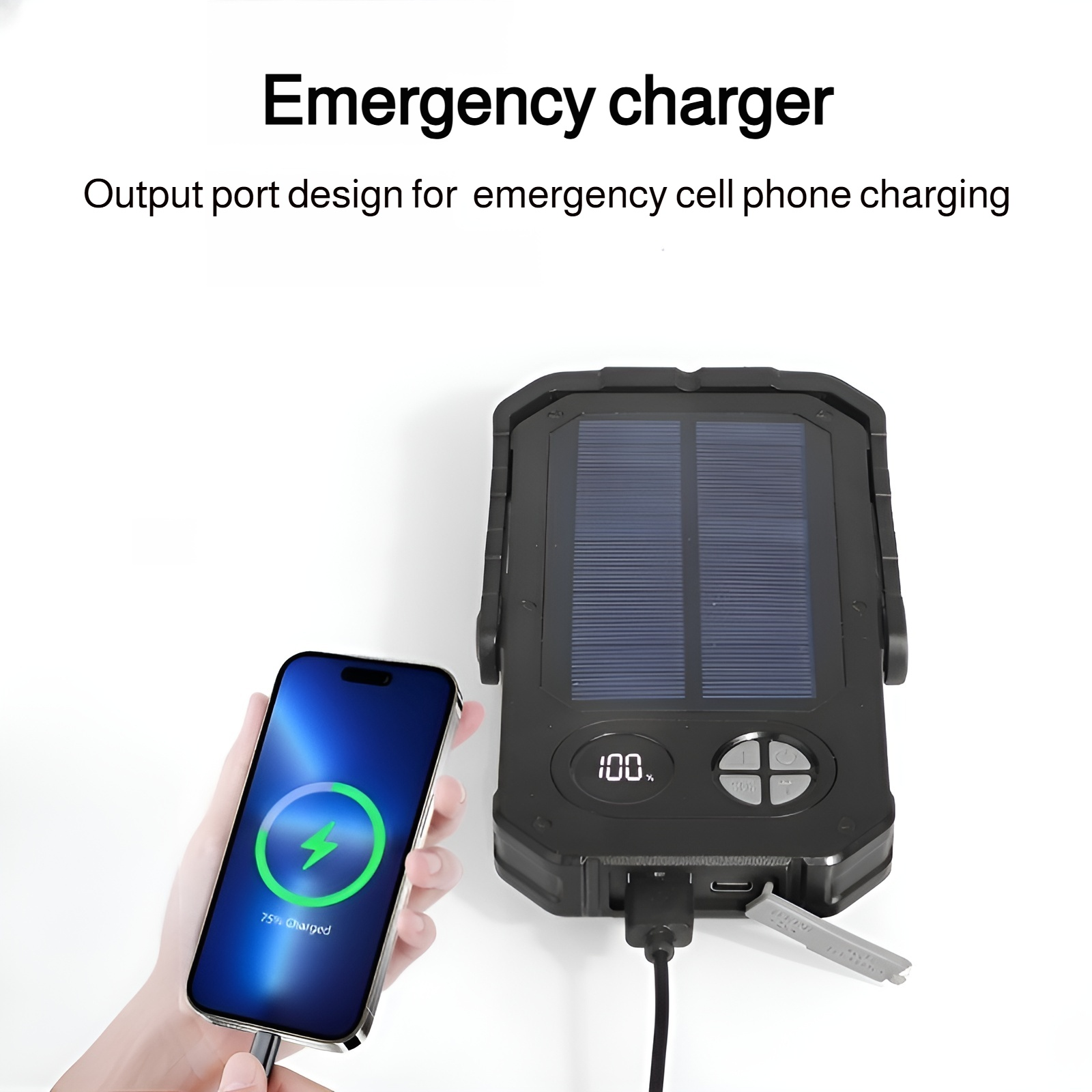 Outdoor camping light solar charging