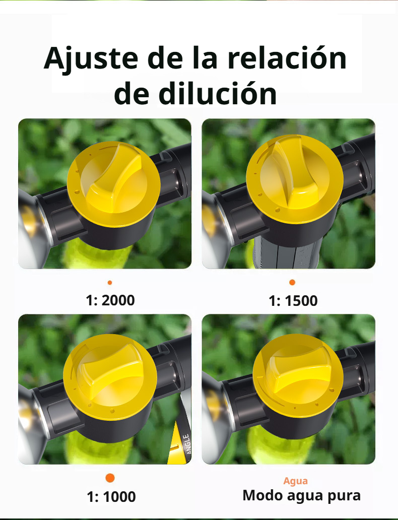 Accesorio multifuncional para lavar y regar flores