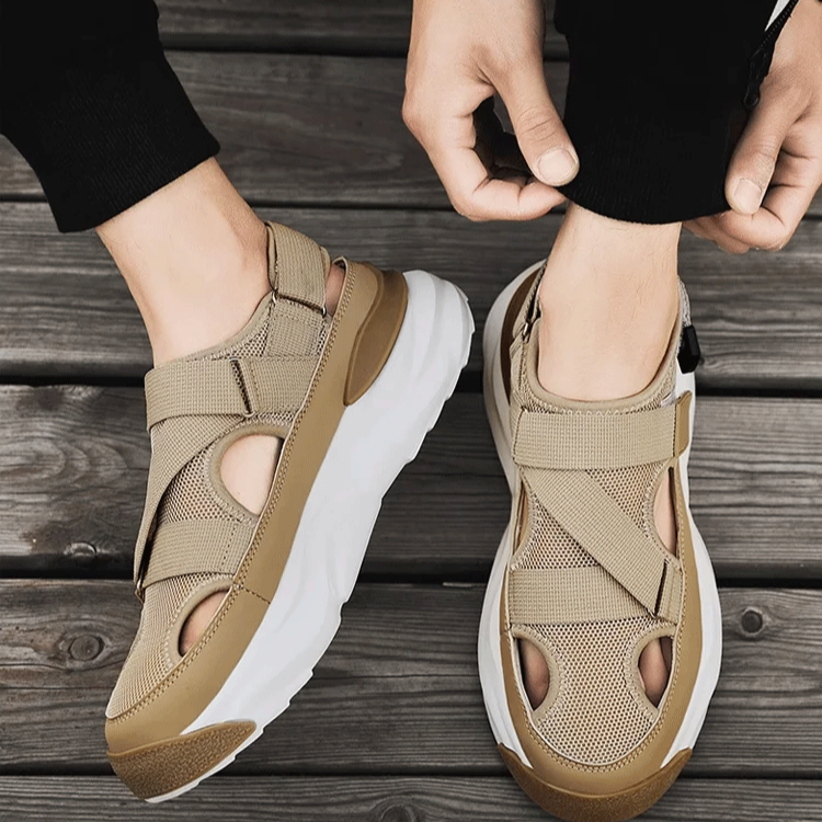 트렌디 통굽 남성 샌들